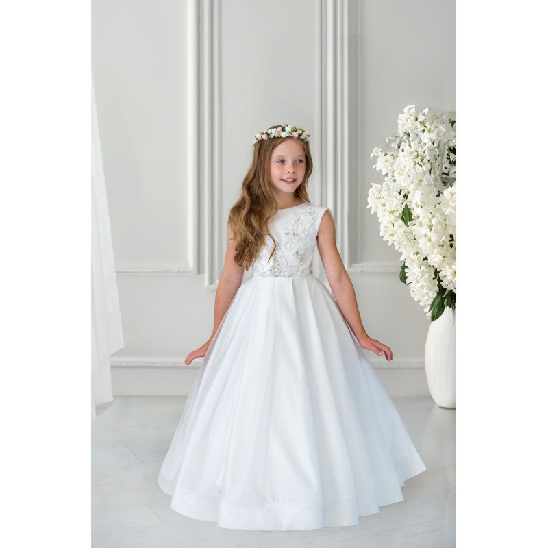 Handmade White First Holy Communion Dress Style GILLIAN MCH