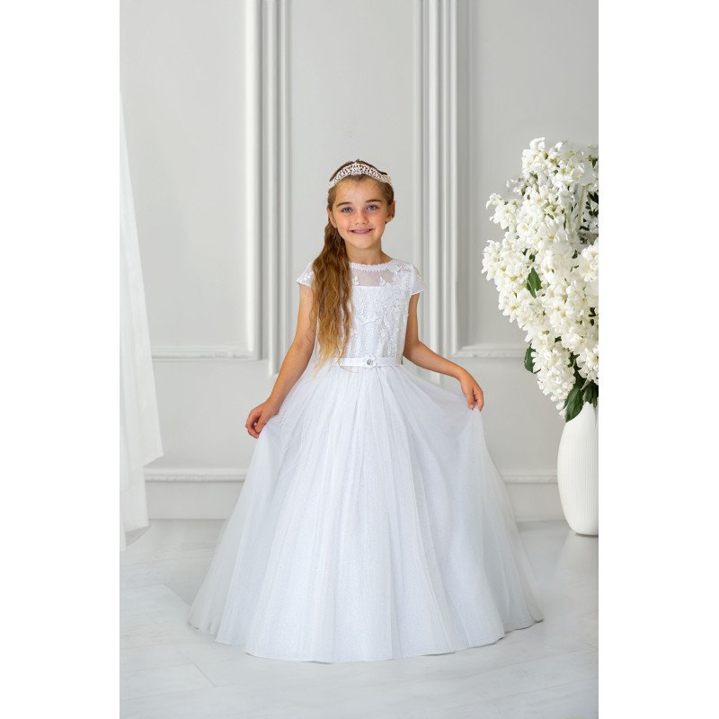 Handmade White First Holy Communion Dress Style AUDREY