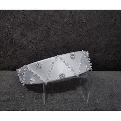 White First Holy Communion Headband Style LM613WT