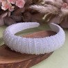 White First Holy Communion Headband Style LM262WT