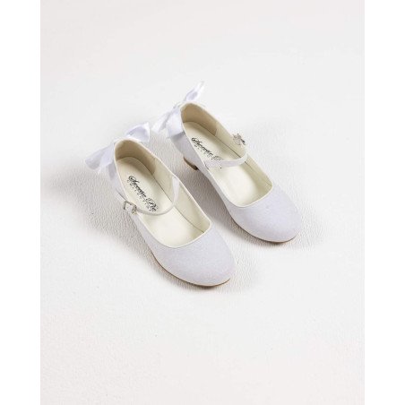 SWEETIE PIE WHITE FIRST HOLY COMMUNION SHOES STYLE SW6134