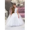 White Handmade First Holy Communion Dress Style CARMEN BIS