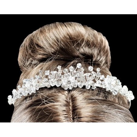 Silver First Holy Communion Tiara by Little People Style 5322