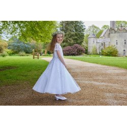 White First Holy Communion Dress Style IS24688