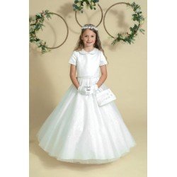 Linzi Jay White First Holy Communion Dress Style LWCD78