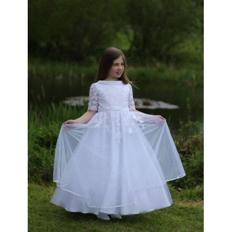 Celebrations White First Holy Communion Dress Style KAHILI