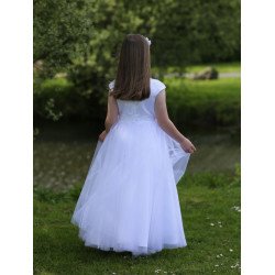 White First Holy Communion Dress Style CALIX