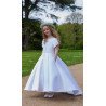 White First Holy Communion Dress Style Ko24148