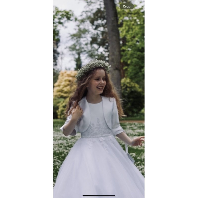 Ivory  First Holy Communion Jacket Style Ko24131