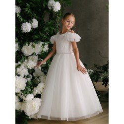 HANDMADE IVORY FIRST HOLY COMMUNION DRESS BY TETER WARM STYLE GS37