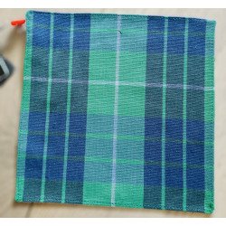 ONE VARONES CHECK GREEN & NAVY FIRST HOLY COMMUNION/SPECIAL OCCASION BOYS HANDKERCHIEF STYLE 10-08027J    209