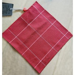 ONE VARONES CHECK RED/WHITE FIRST HOLY COMMUNION/SPECIAL OCCASION BOYS HANDKERCHIEF STYLE 10-08027J 212