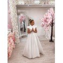 White First Holy Communion Dress Style COM030