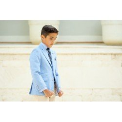 One Varones Pale Blue First Holy Communion Jacket Style 10-04076 78