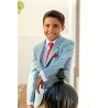 One Varones Aqua First Holy Communion Jacket Style 10-04077