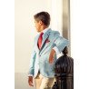 One Varones Aqua First Holy Communion Jacket Style 10-04077