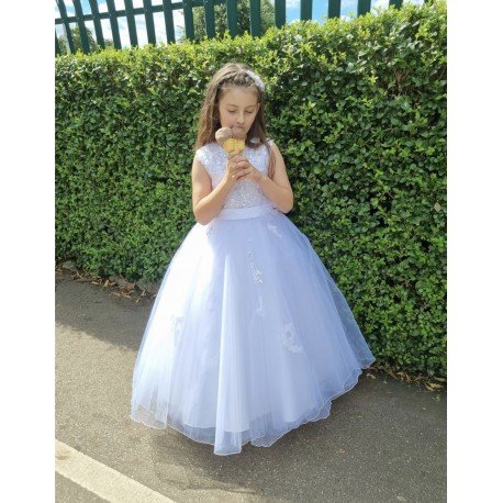 White First Holy Communion Dress Style 2314