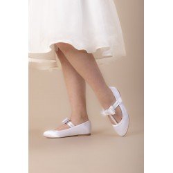 WHITE FIRST HOLY COMMUNION SHOES STYLE ROSIE