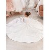 White First Holy Communion Dress Style COM012