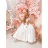 White First Holy Communion Dress Style COM012