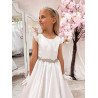 White First Holy Communion Dress Style COM012