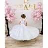 White First Holy Communion Dress Style COM027