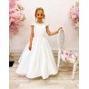 White First Holy Communion Dress Style COM027