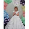 White First Holy Communion Dress Style COM032