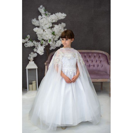 White First Holy Communion Cape Style CAP03