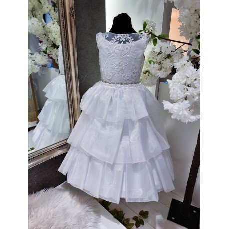 White First Holy Communion Dress Style ISEMIA