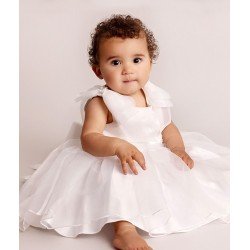 White Baby Girls Christening Dress Style CC1046