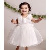 White Baby Girls Christening  Dress Style CC1046