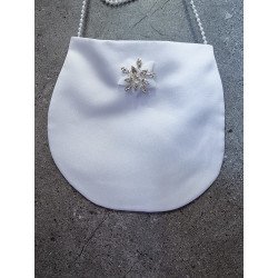 PERFECT SIMPLE COMMUNION BAG WITH PEARLS STRAP STYLE HB023