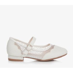 Ivory First Holy Communion Shoes Style SKYLA