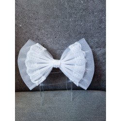 White First Holy Communion Bow Style PL02