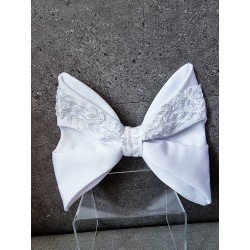 WHITE FIRST HOLY COMMUNION BOW STYLE PL03