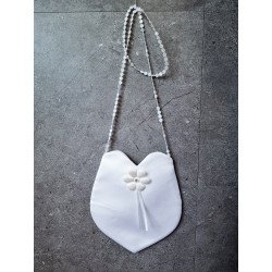 PERFECT SIMPLE COMMUNION BAG WITH PEARLS STRAP STYLE HB029