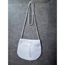 PERFECT SIMPLE COMMUNION BAG WITH PEARLS STRAP STYLE HB030