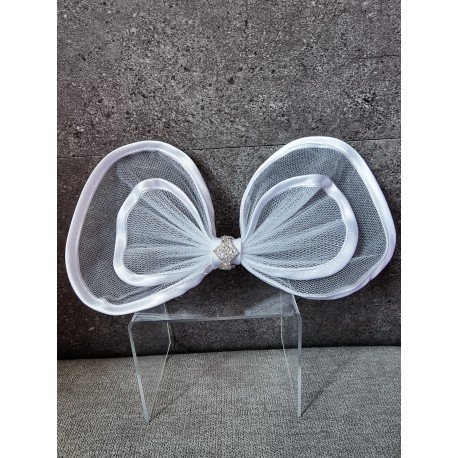 WHITE FIRST HOLY COMMUNION BOW STYLE PL04