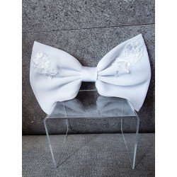 WHITE FIRST HOLY COMMUNION BOW STYLE PL10