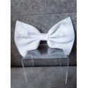 WHITE FIRST HOLY COMMUNION BOW STYLE PL10