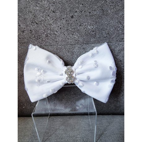 WHITE FIRST HOLY COMMUNION BOW STYLE PL12