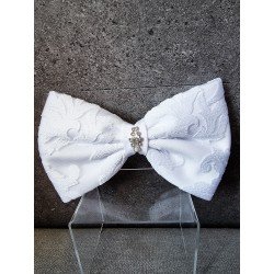 WHITE FIRST HOLY COMMUNION BOW STYLE PL13