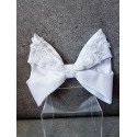 WHITE FIRST HOLY COMMUNION BOW STYLE PL16