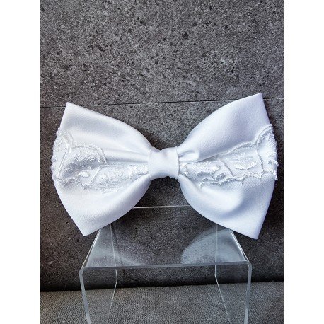 WHITE FIRST HOLY COMMUNION BOW STYLE PL19