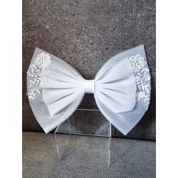WHITE FIRST HOLY COMMUNION BOW STYLE PL55