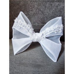 WHITE FIRST HOLY COMMUNION BOW STYLE PL56
