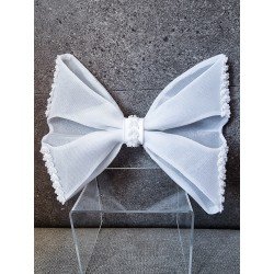 WHITE FIRST HOLY COMMUNION BOW STYLE PL57