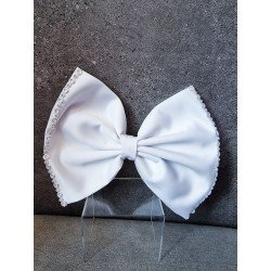 WHITE FIRST HOLY COMMUNION BOW STYLE PL62