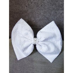 WHITE FIRST HOLY COMMUNION BOW STYLE PL63